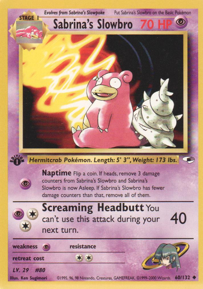 Sabrinas Slowbro - 60/132 - Uncommon - 1st Edition